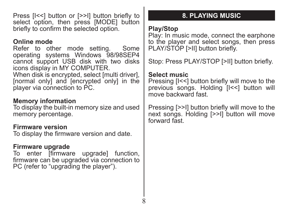 Nextar MA201 User Manual | Page 10 / 26