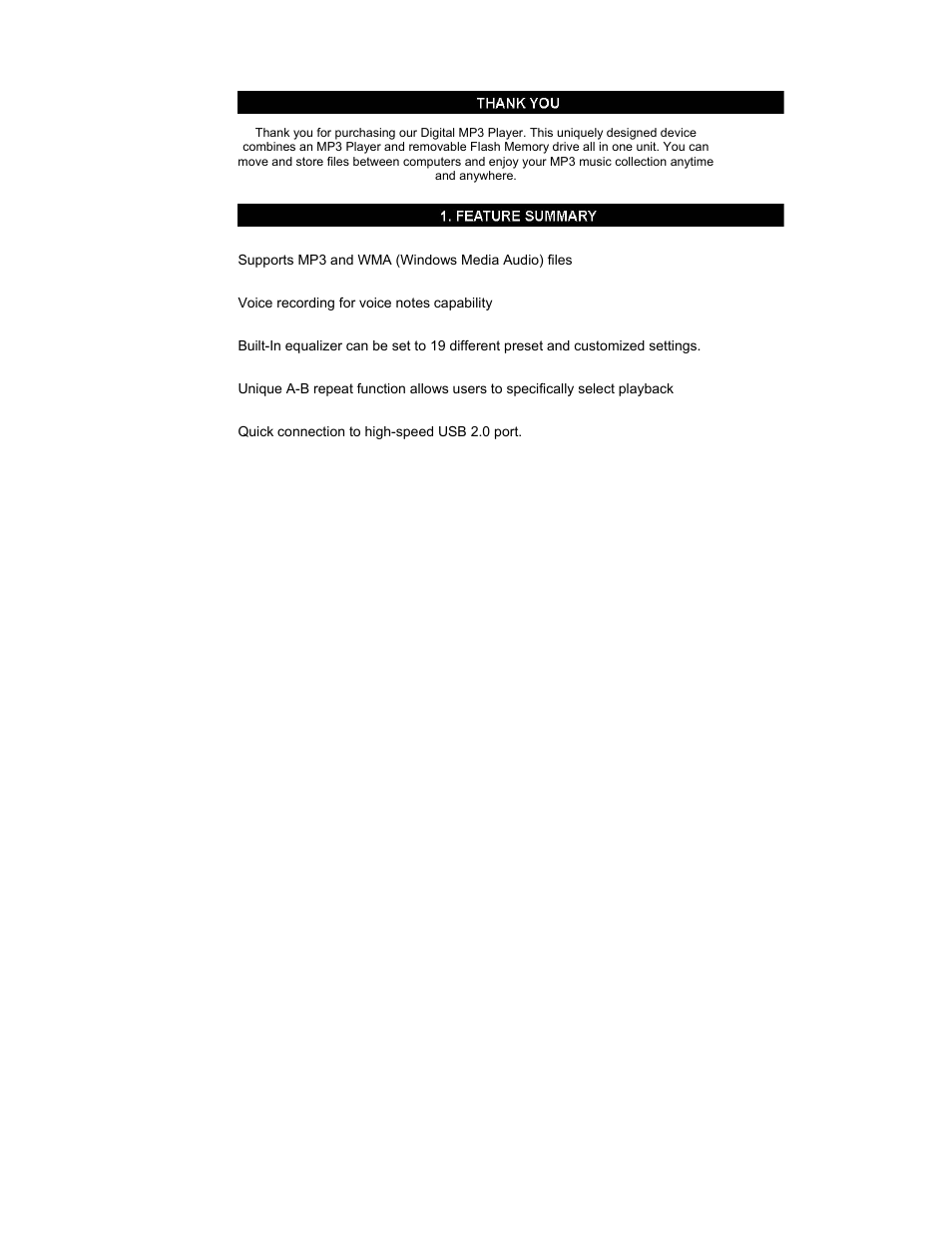 Instruction manual | Nextar Digital MP3 Player User Manual | Page 3 / 38