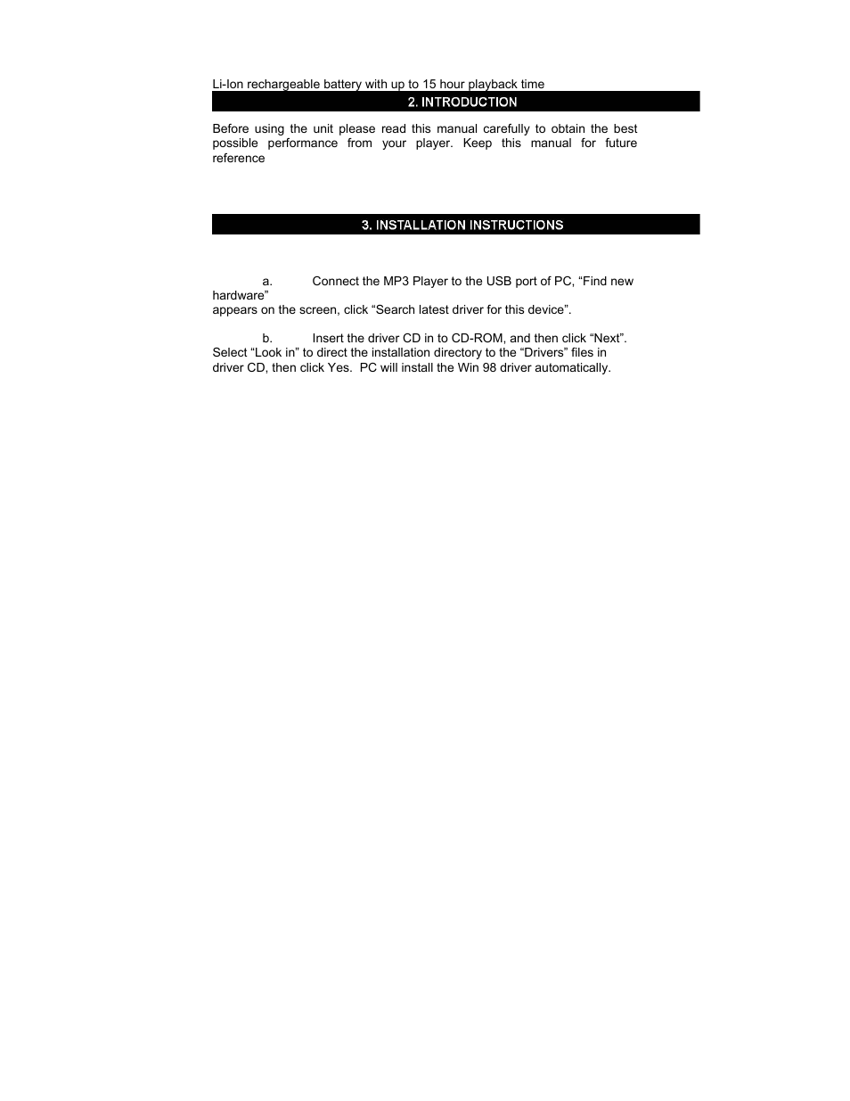 Nextar Digital MP3 Player User Manual | Page 4 / 38
