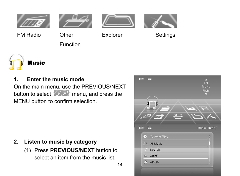 Nextar MA809 User Manual | Page 14 / 56
