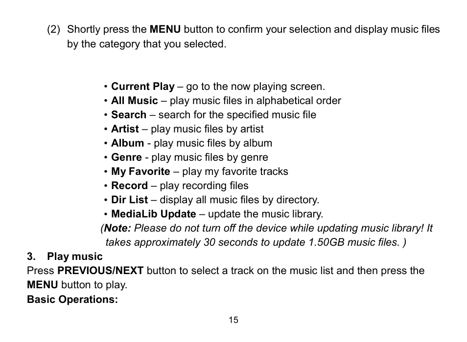 Nextar MA809 User Manual | Page 15 / 56
