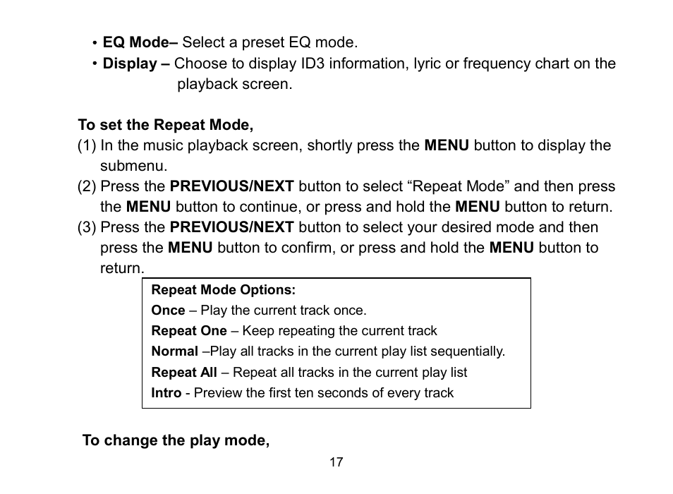 Nextar MA809 User Manual | Page 17 / 56