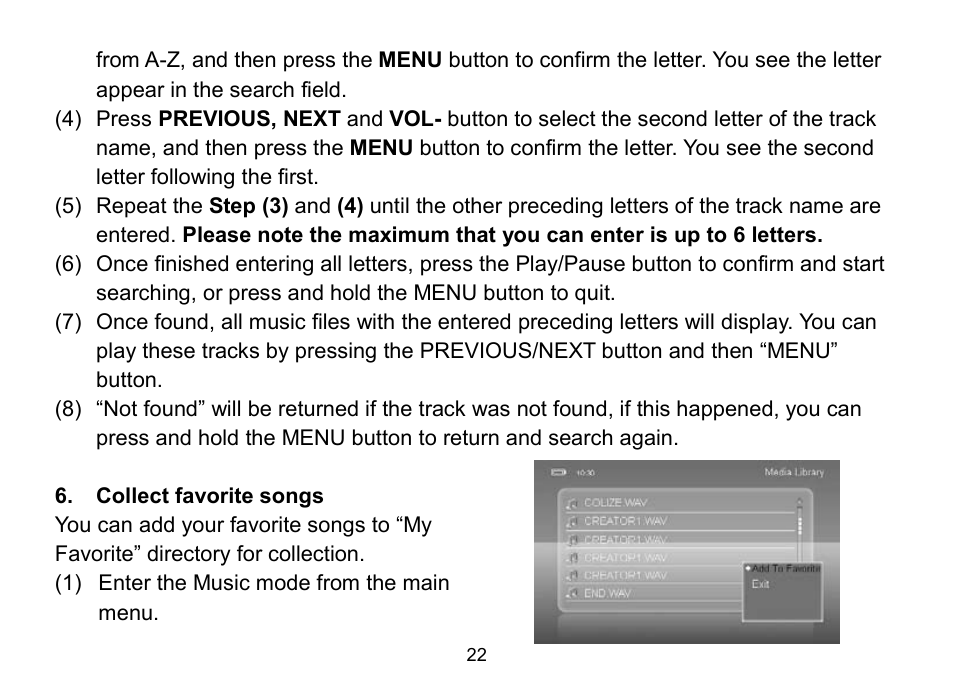 Nextar MA809 User Manual | Page 22 / 56