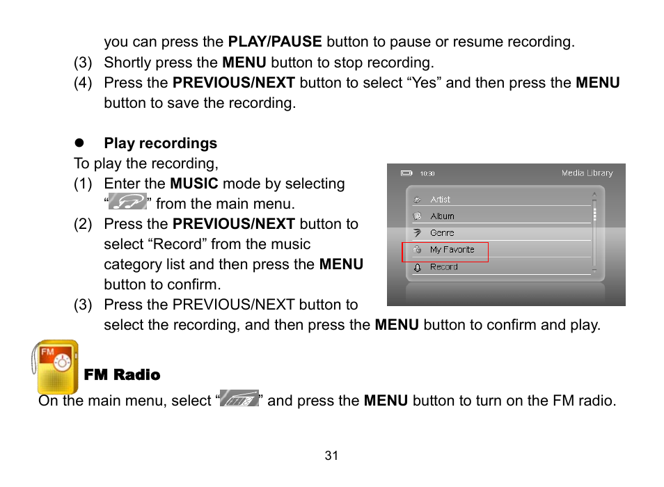 Nextar MA809 User Manual | Page 31 / 56