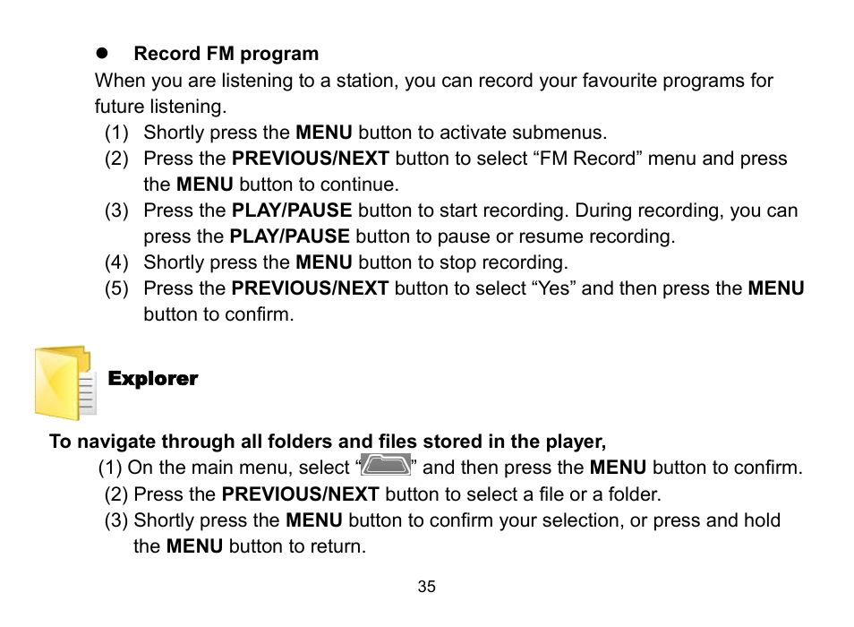 Nextar MA809 User Manual | Page 35 / 56