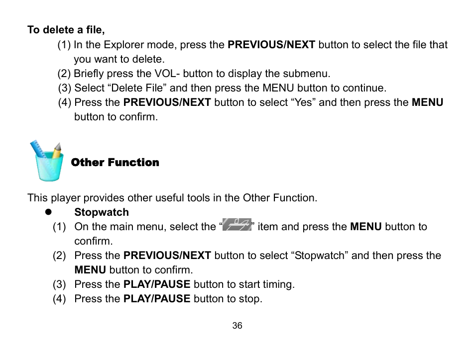 Nextar MA809 User Manual | Page 36 / 56