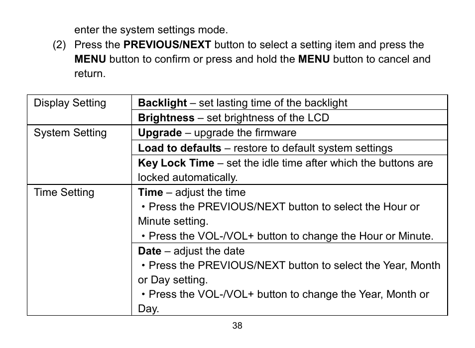 Nextar MA809 User Manual | Page 38 / 56