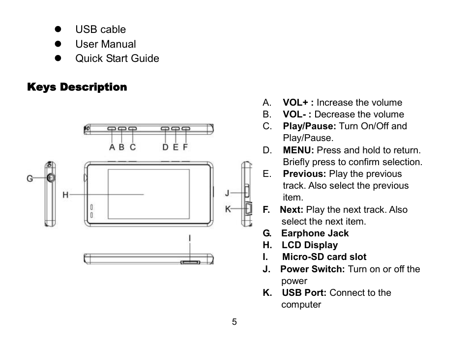 Nextar MA809 User Manual | Page 5 / 56