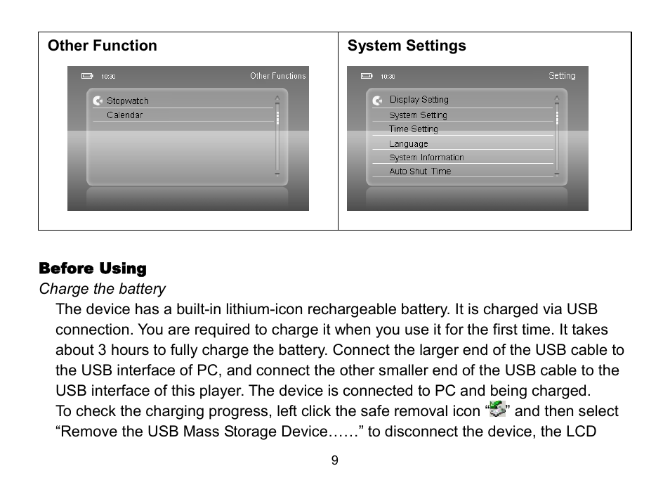 Nextar MA809 User Manual | Page 9 / 56