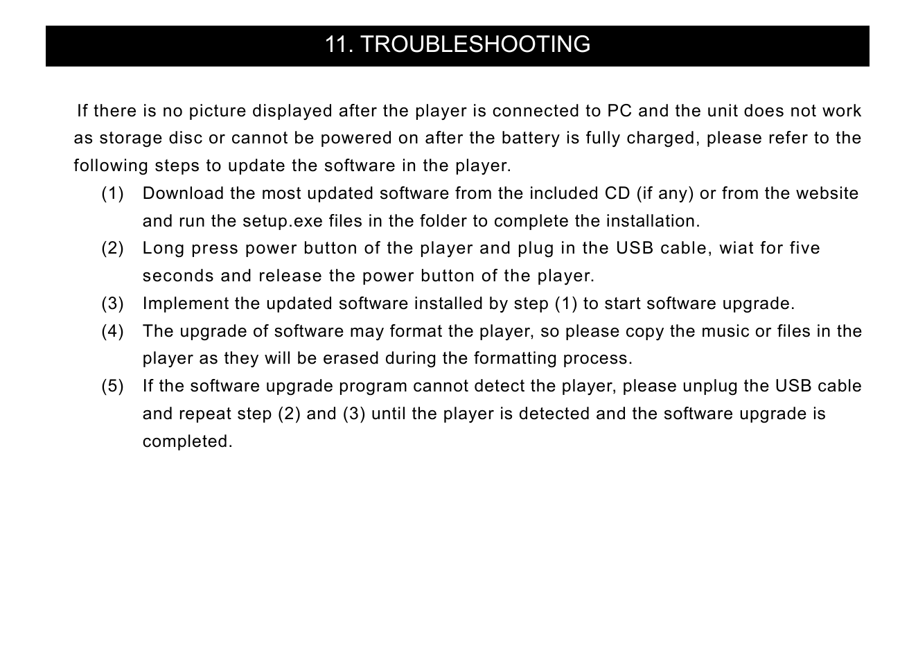 42 11. troubleshooting | Nextar MA715 User Manual | Page 44 / 46