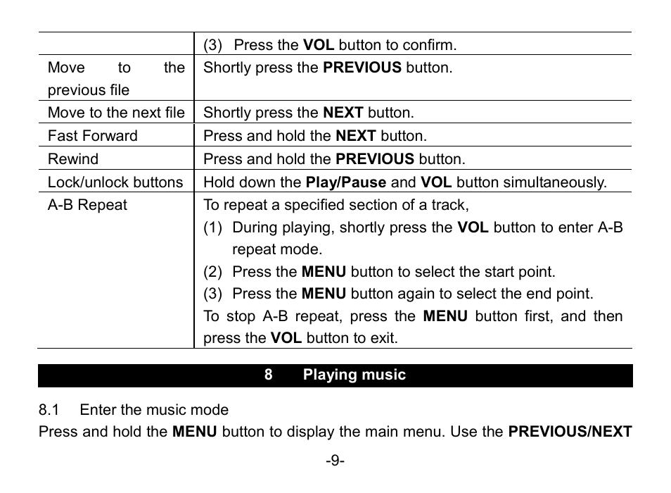 Nextar MA852s User Manual | Page 10 / 33