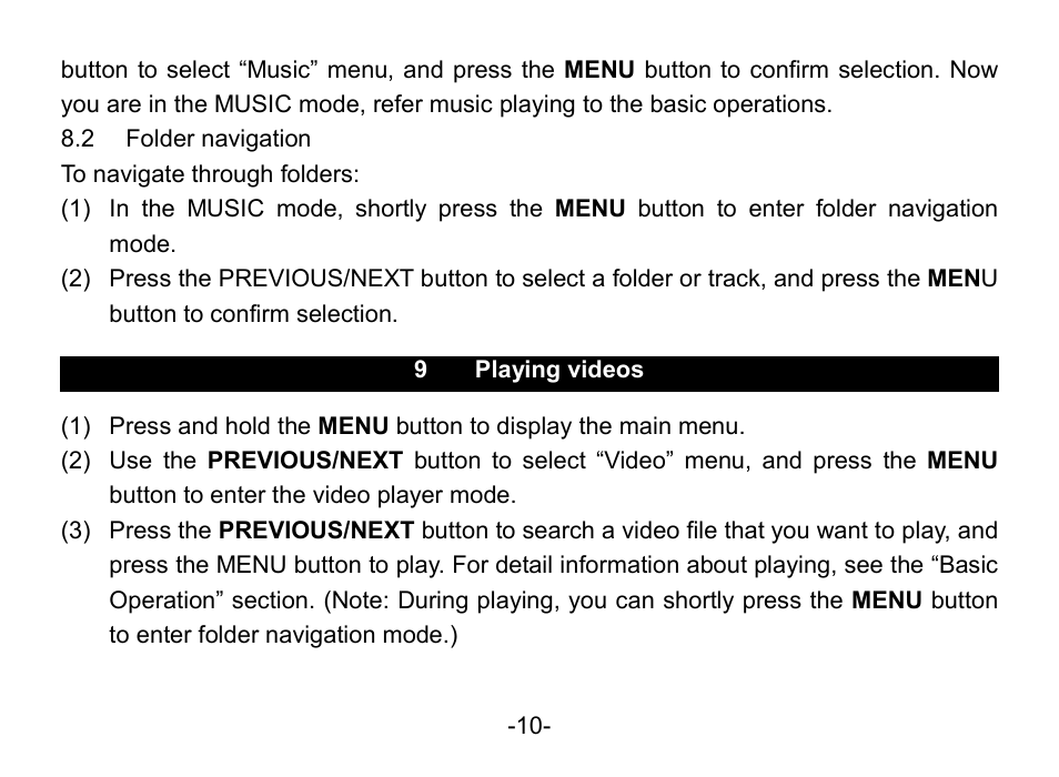 Nextar MA852s User Manual | Page 11 / 33