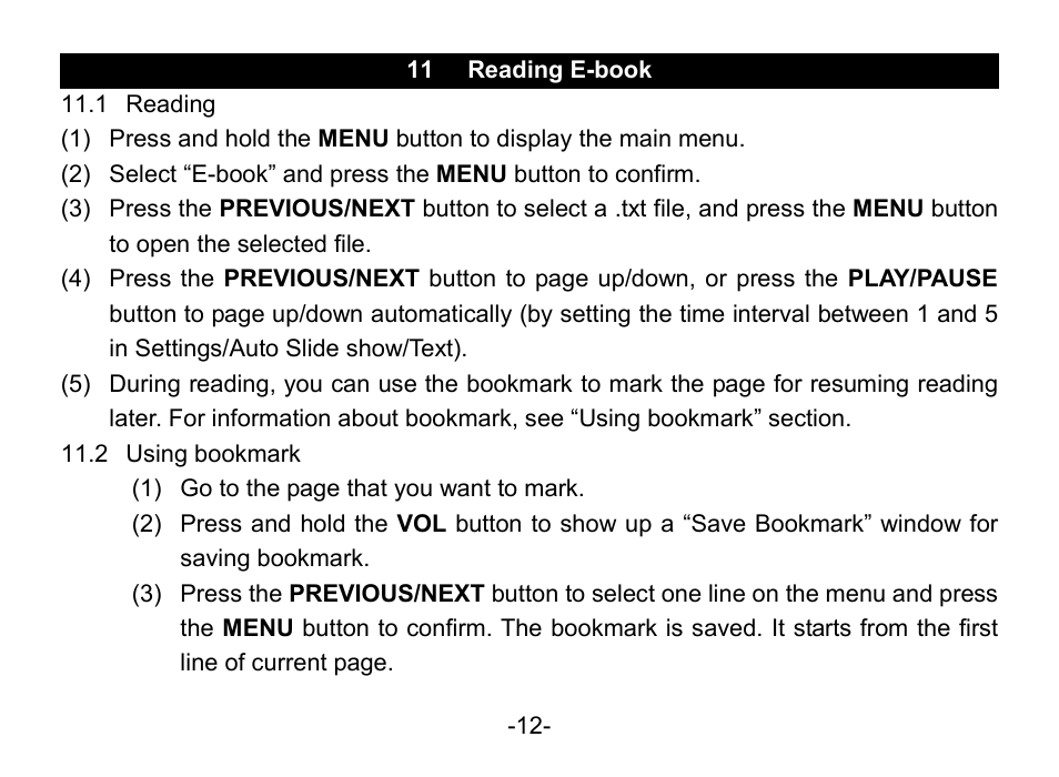 Nextar MA852s User Manual | Page 13 / 33
