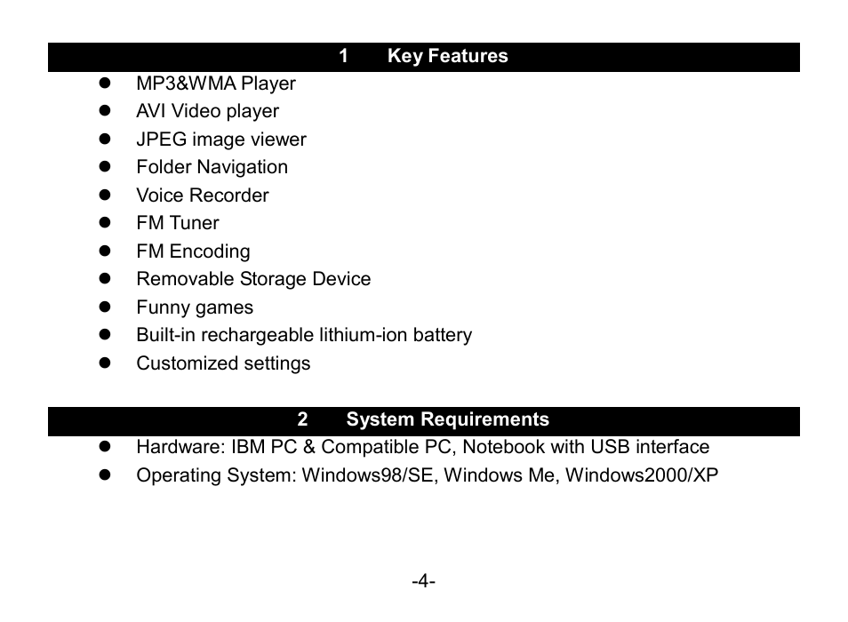 Nextar MA852s User Manual | Page 5 / 33