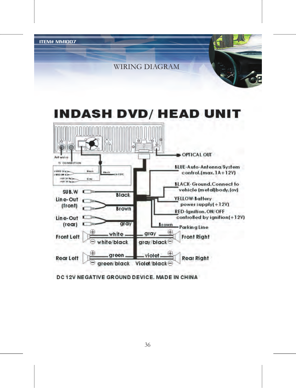 Wiring diagram | Nextar MM1007 User Manual | Page 37 / 37