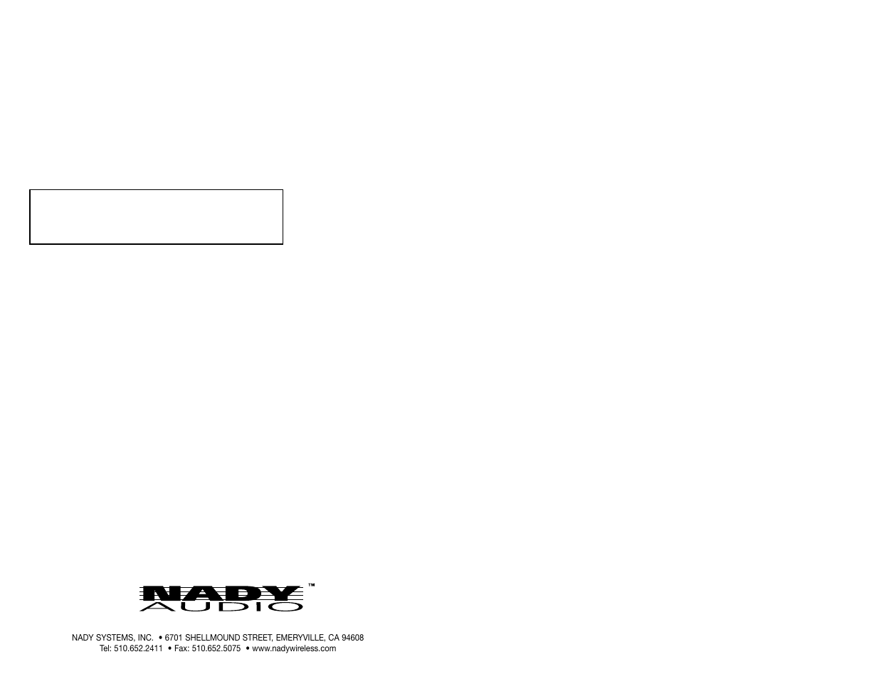 Nady Systems MM4 User Manual | Page 10 / 10
