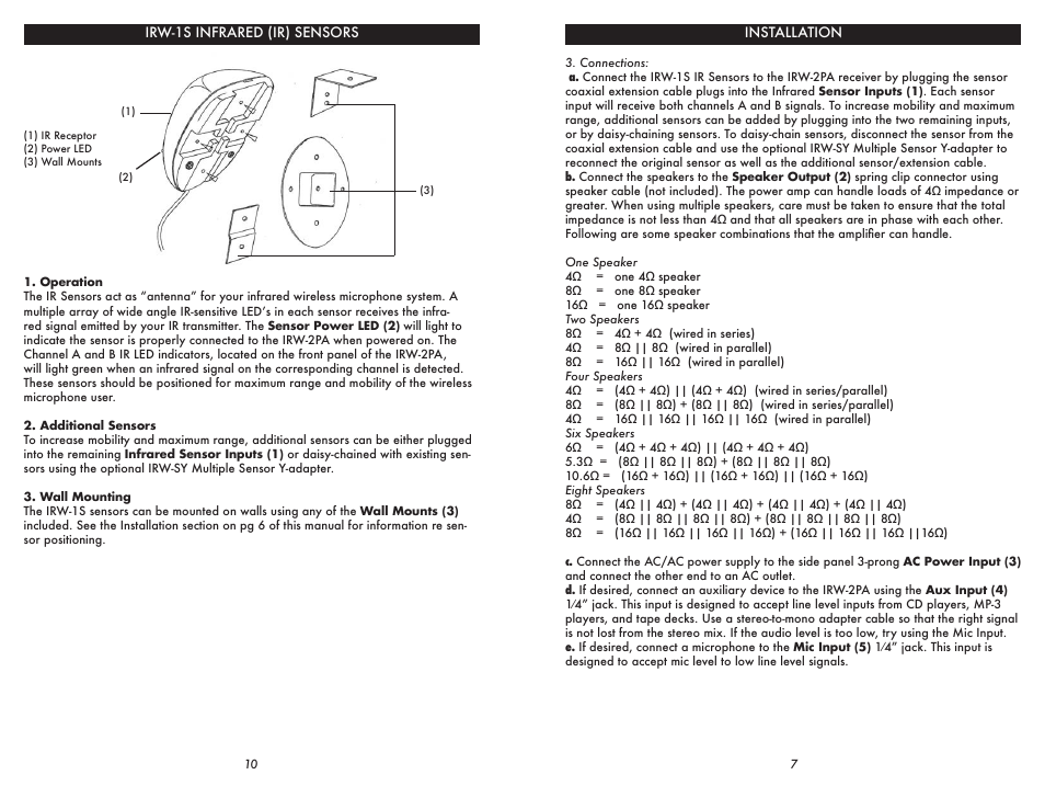 Nady Systems IRW-2PA User Manual | Page 7 / 8