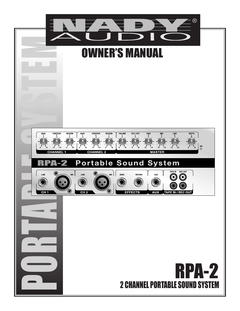 Nady Systems RPA-2 User Manual | 8 pages