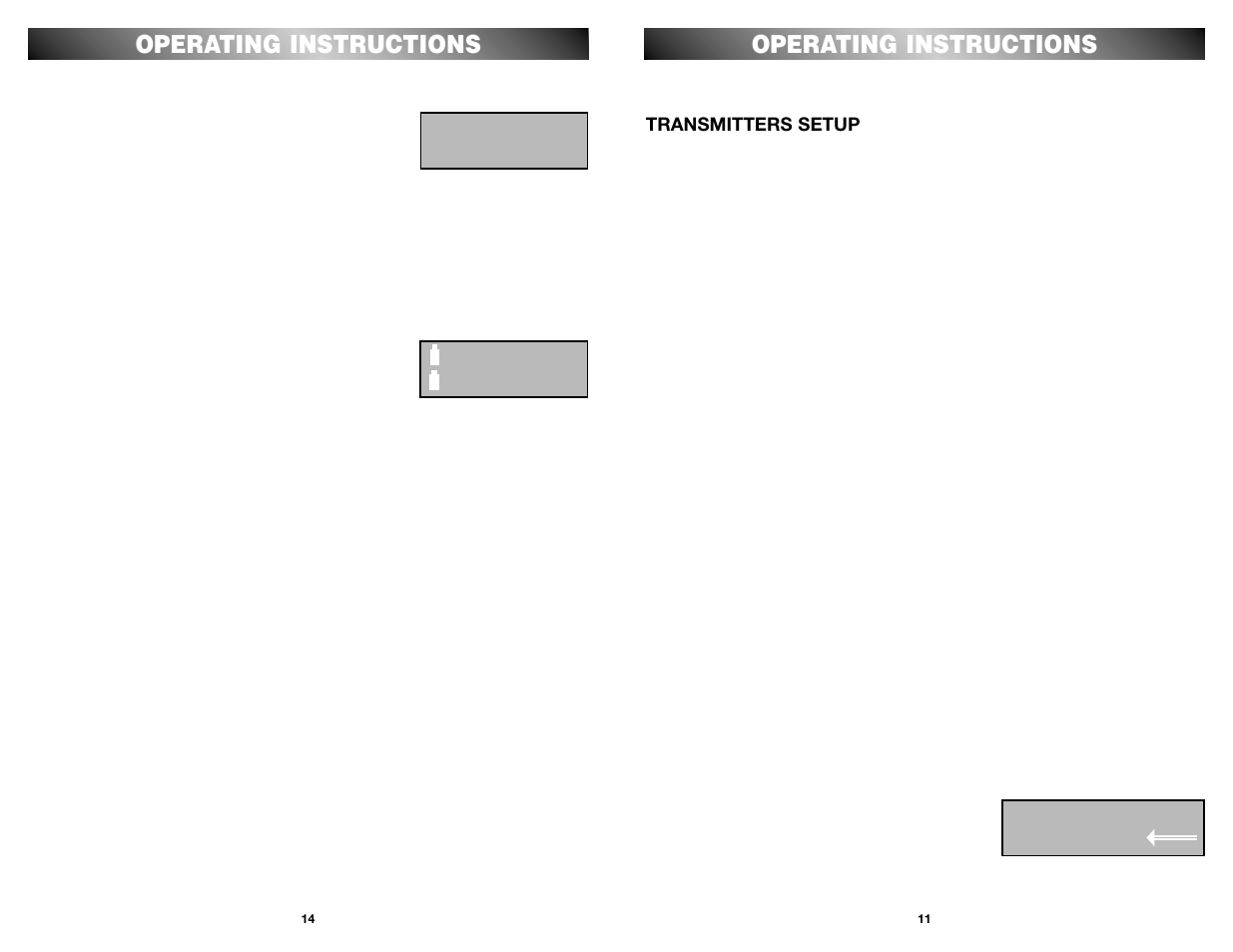 Operating instructions | Nady Systems U-1000 User Manual | Page 11 / 12