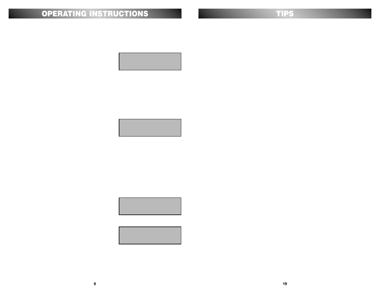 Tips, Operating instructions | Nady Systems U-1000 User Manual | Page 6 / 12