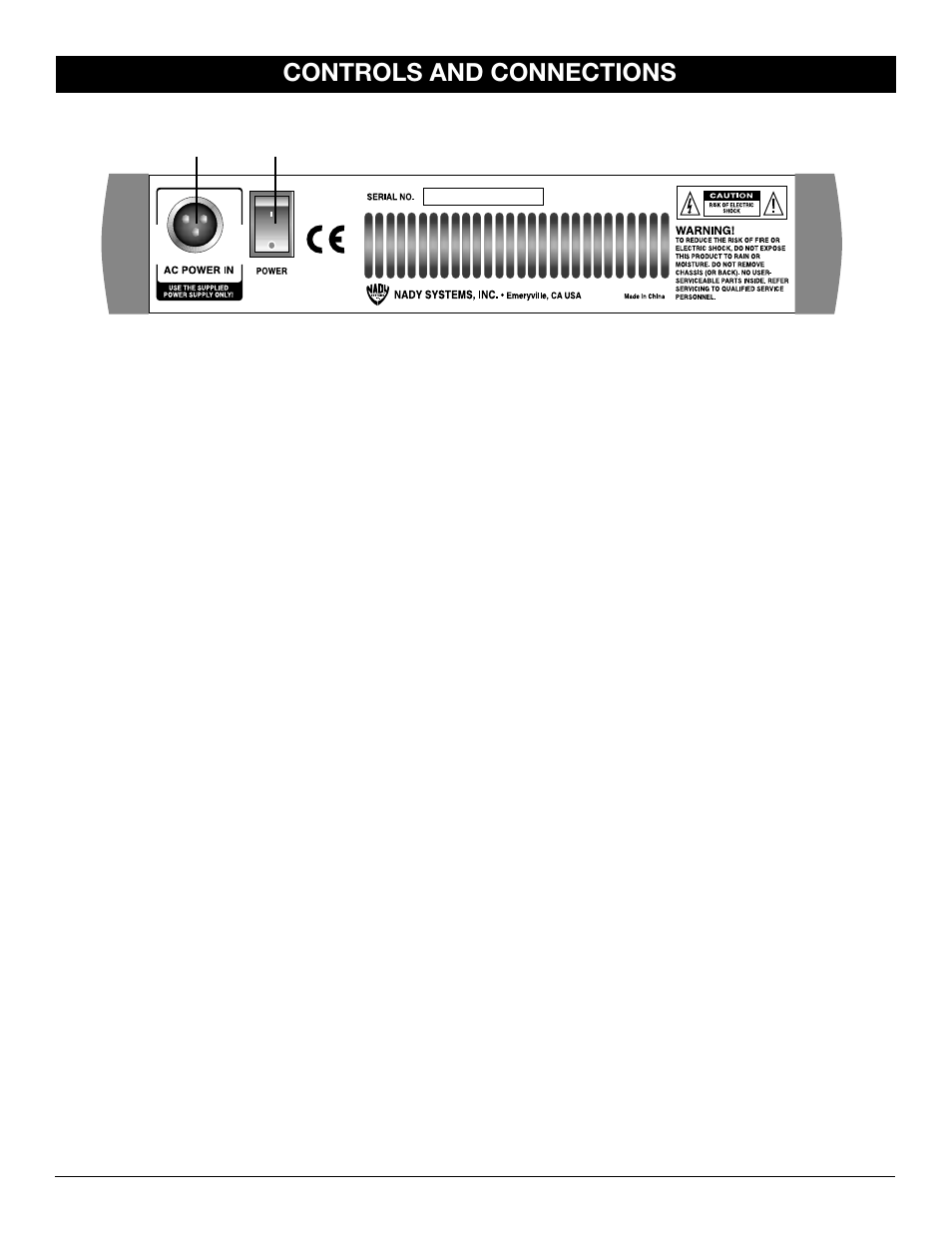 Controls and connections | Nady Systems MXE-612 User Manual | Page 11 / 15