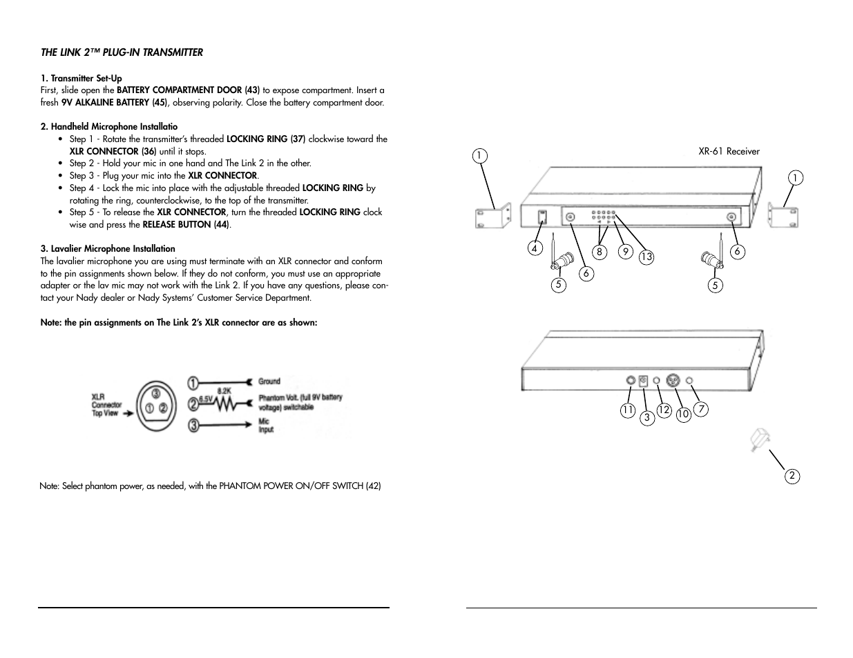 Nady Systems XR-61 User Manual | Page 7 / 10