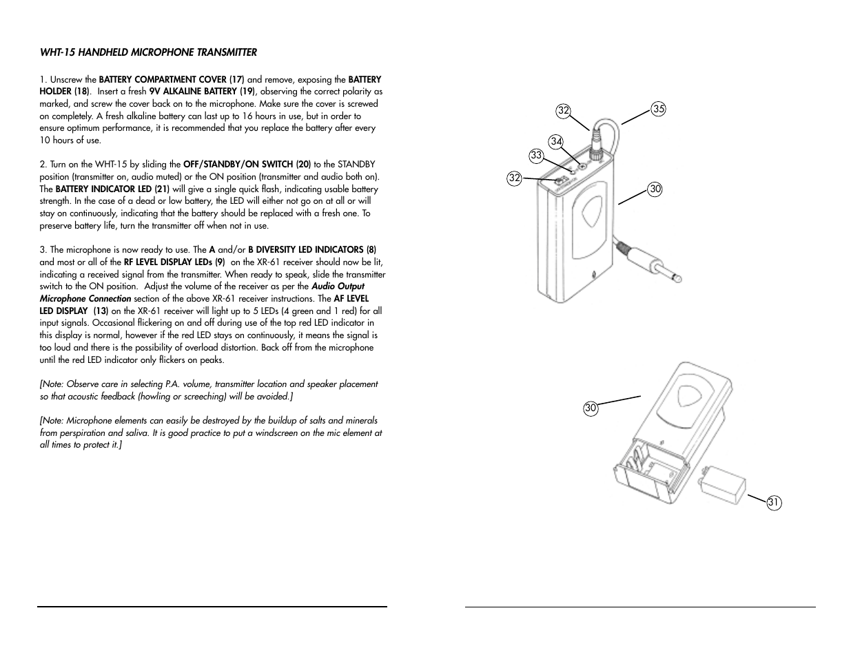 Nady Systems XR-61 User Manual | Page 8 / 10