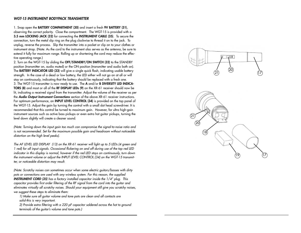 Nady Systems XR-61 User Manual | Page 9 / 10