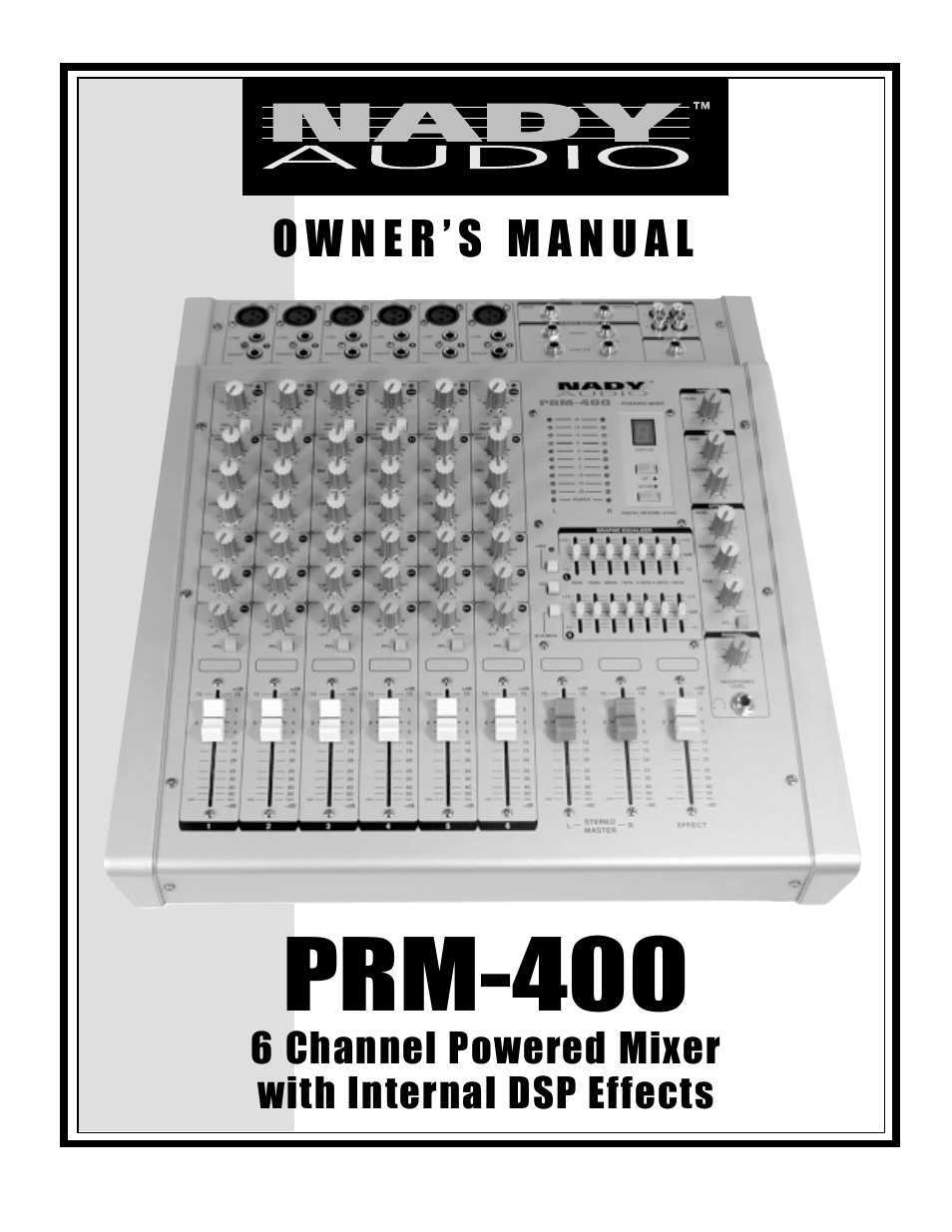 Nady Systems PRM-400 User Manual | 15 pages