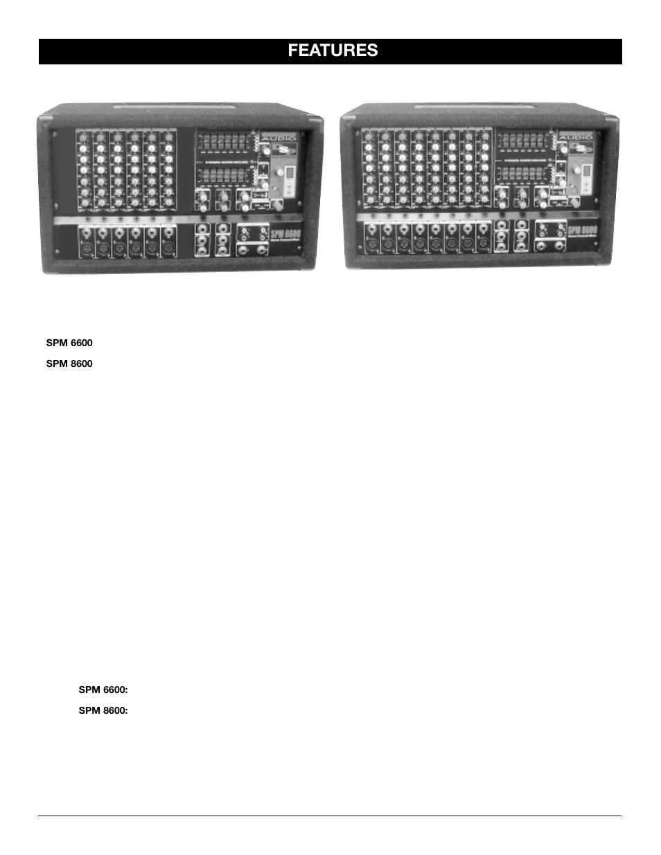 Features | Nady Systems SPM 6600/8600 User Manual | Page 4 / 15