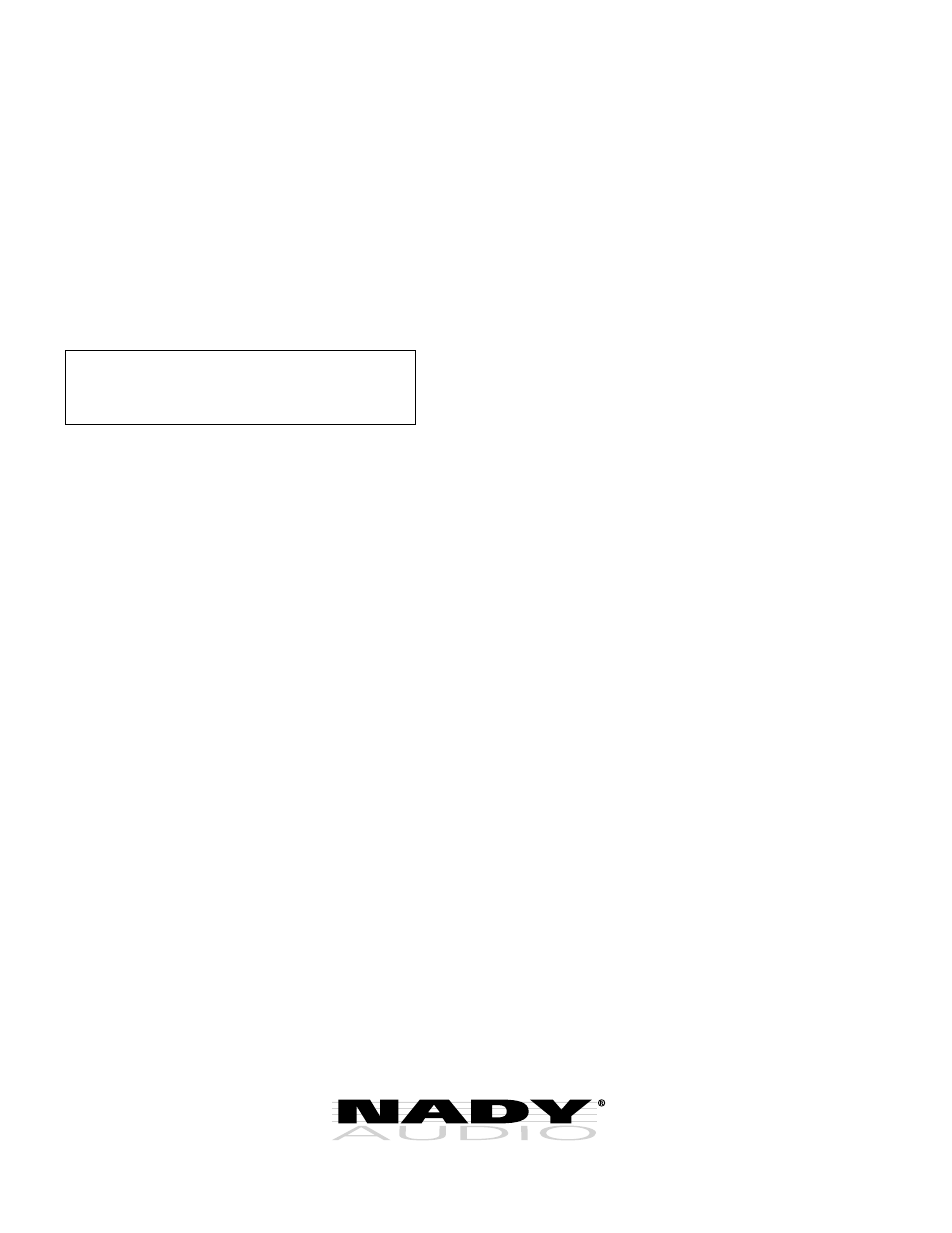 Nady Systems RMX6 User Manual | Page 8 / 8