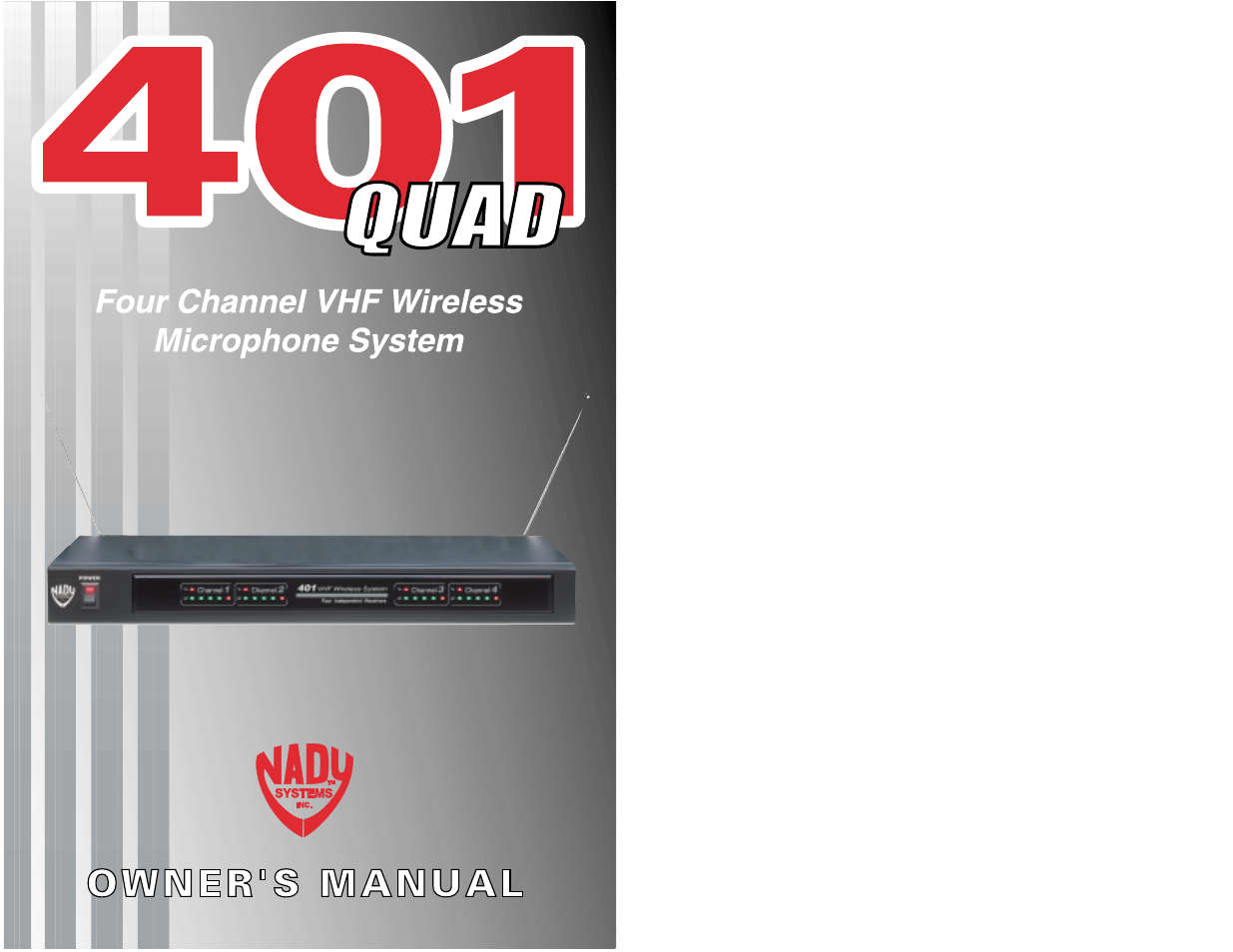 Nady Systems 401 User Manual | 10 pages