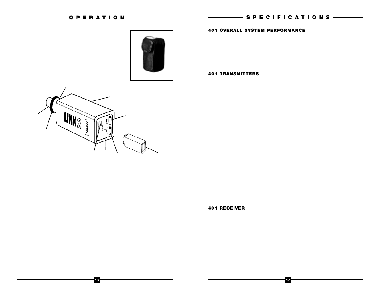 Nady Systems 401 User Manual | Page 9 / 10