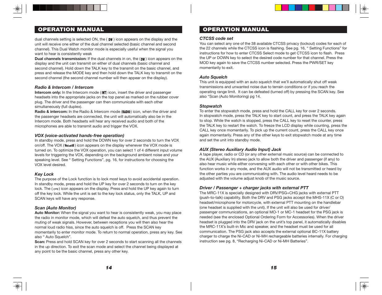 Nady Systems Nady MRC-11X User Manual | Page 8 / 13