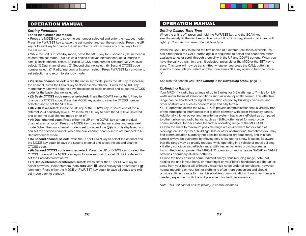 Nady Systems Nady MRC-11X User Manual | Page 9 / 13