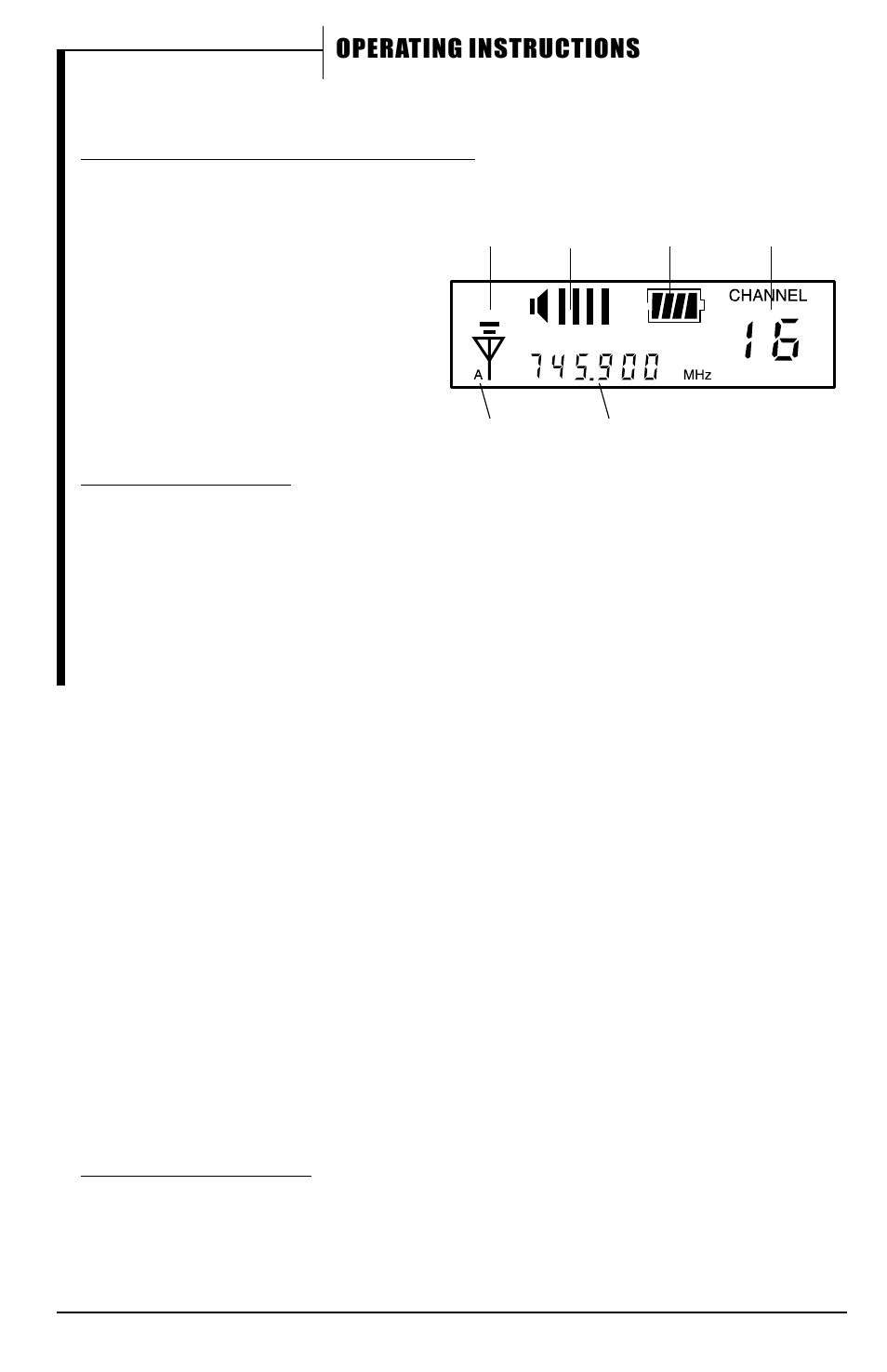 Operating instructions | Nady Systems UHF-16 User Manual | Page 8 / 19