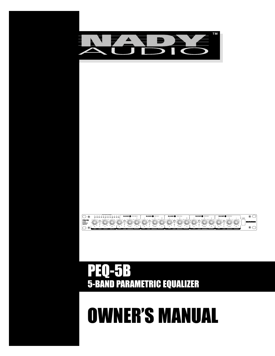 Nady Systems PEQ-5B User Manual | 12 pages