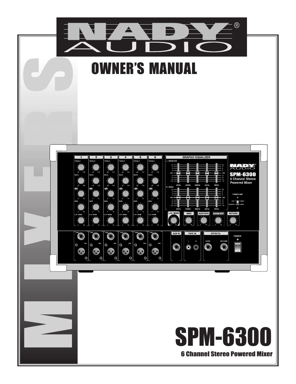 Nady Systems SPM-6300 User Manual | 12 pages