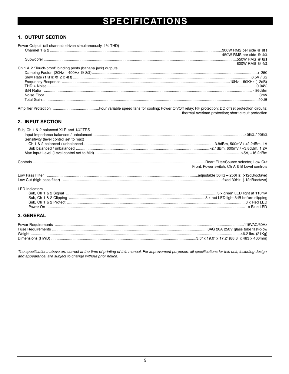 Nady Systems 3WA-1700 User Manual | Page 9 / 11