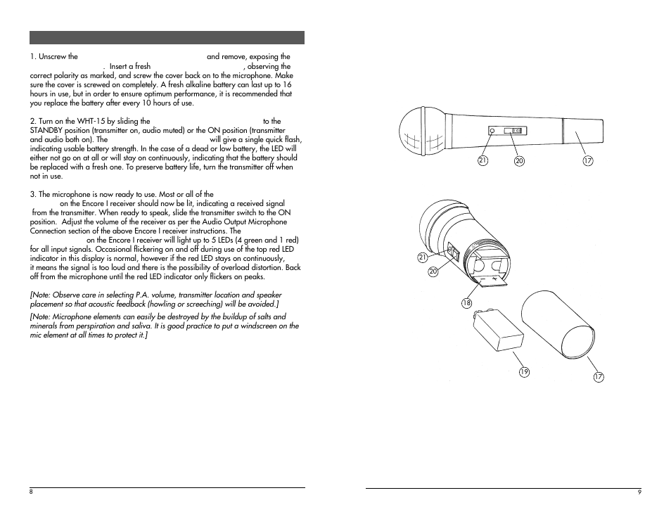 Nady Systems Encore I User Manual | Page 5 / 11