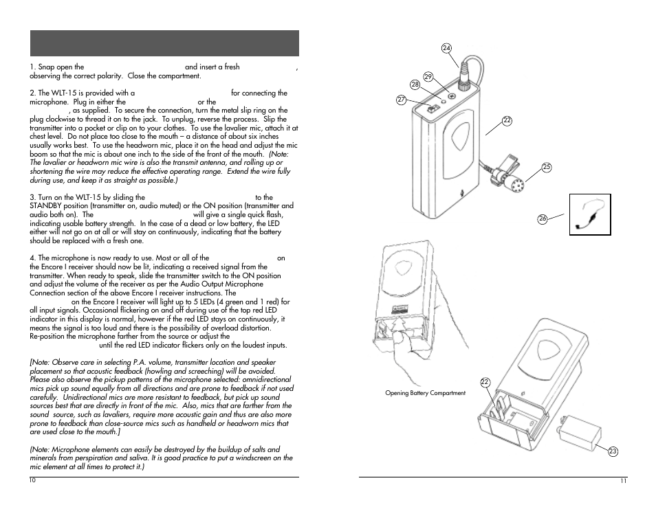 Nady Systems Encore I User Manual | Page 6 / 11