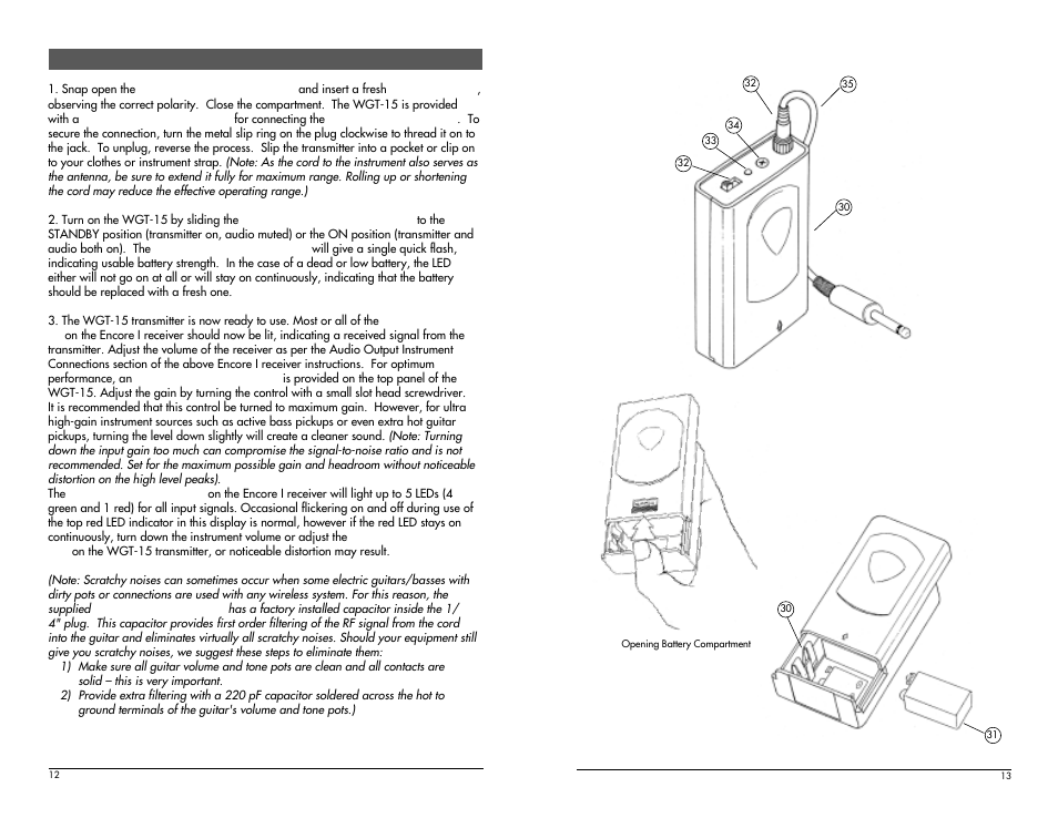 Nady Systems Encore I User Manual | Page 7 / 11