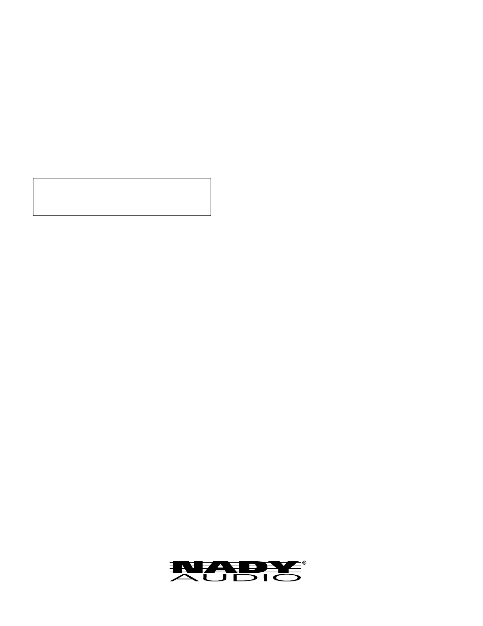 Nady Systems XA User Manual | Page 12 / 12