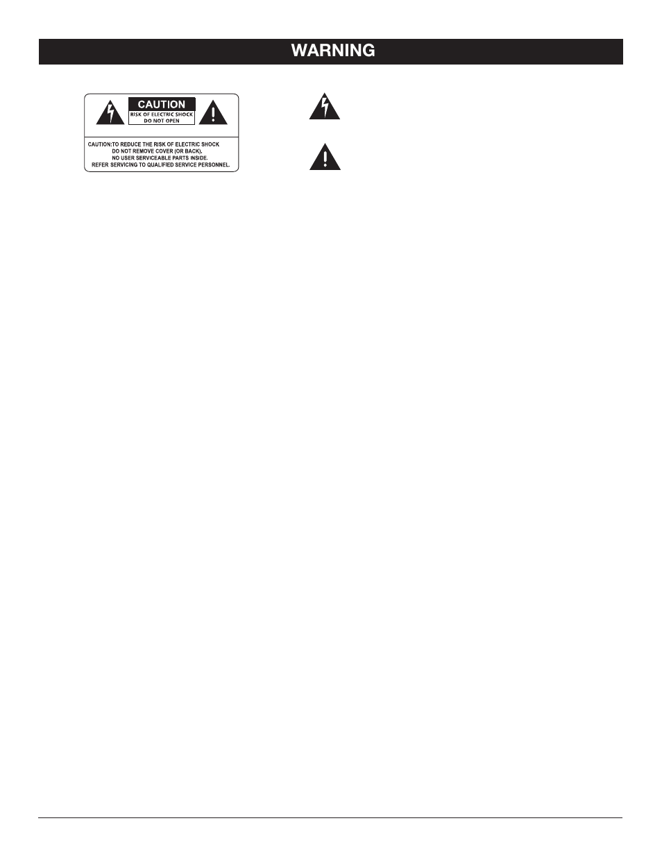 Important safety instructions, Warning | Nady Systems XA User Manual | Page 4 / 12