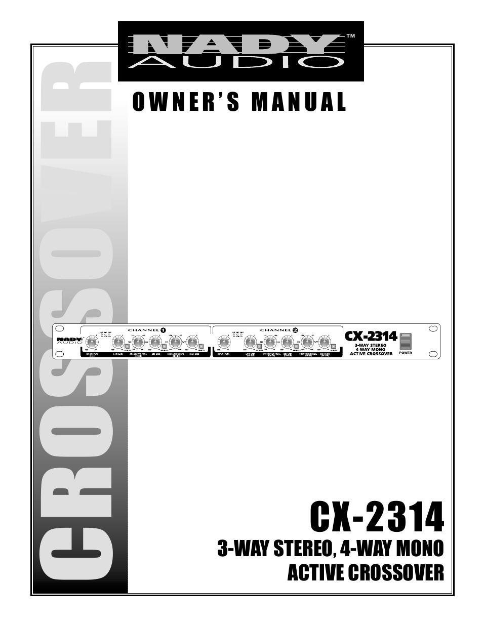 Nady Systems CX-2314 User Manual | 10 pages