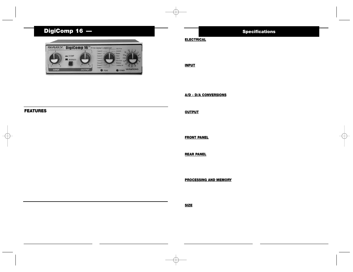 Digicomp 16 | Nady Systems DIGICOMP 16 User Manual | Page 2 / 10