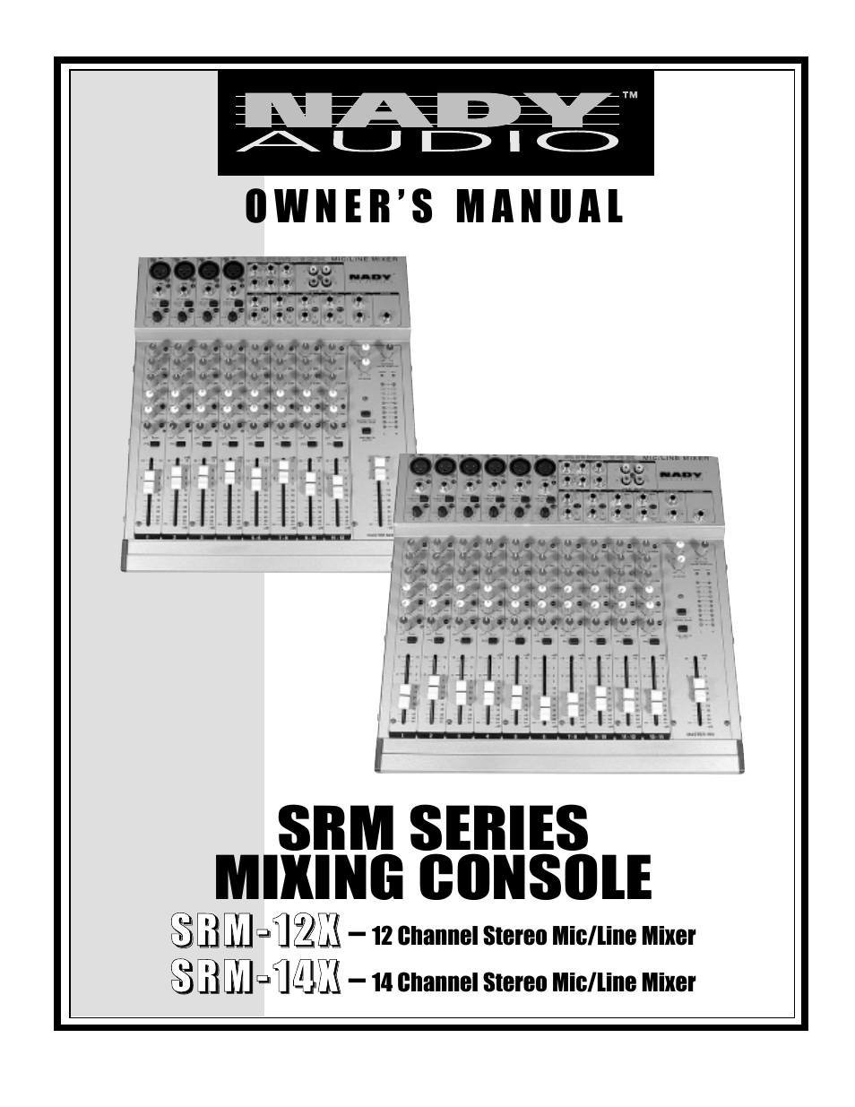 Nady Systems SRM-12K User Manual | 15 pages