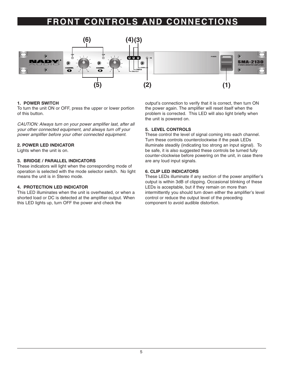 Nady Systems SMA-2130 User Manual | Page 5 / 8