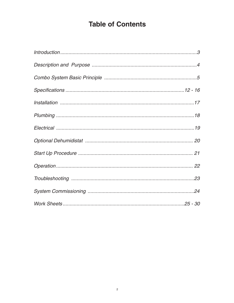 Lifebreath AH80BHW User Manual | Page 2 / 32