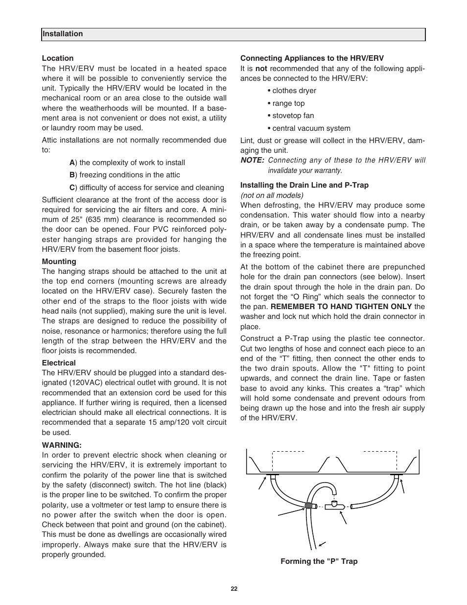 Lifebreath 200MAX RX  EN User Manual | Page 22 / 36
